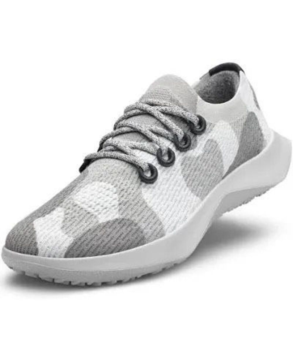 Allbirds Women's Tree Dasher 2 Running Shoes Light Grey Blizzard Camo Sz 9.5 NEW